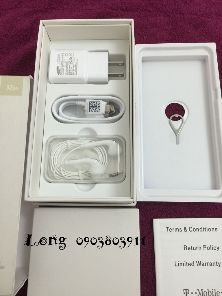 xách tay về duy nhất 1 cây Galaxy S6 Edge Plus 32gb T-Mobile - màu gold - full box - 99% đẹp cực kỳ - 3