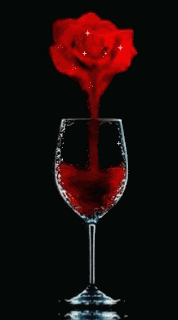 animated bleeding hearts photo: Red Bleeding Rose In A Wine Glass redroses44.gif