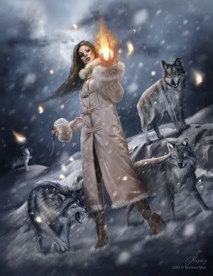 Girl With Wolves