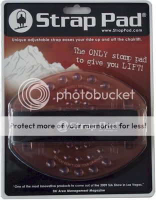 Strap Pad  Snowboard Stomp Pad StrapPad Clear Traction Foot Rest 